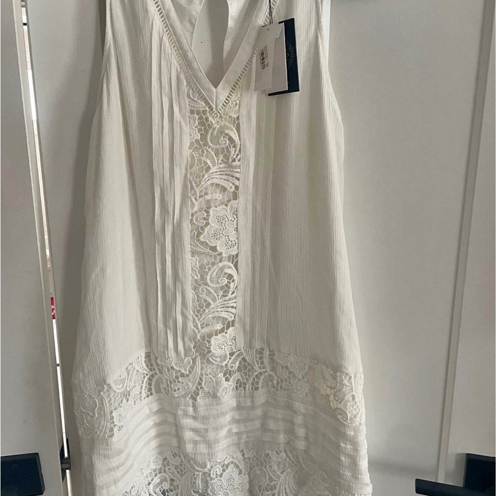 NWT Sanctuary White Lace V-Neck Sleeveless Dress